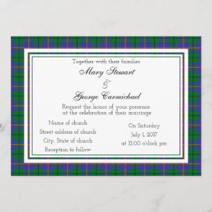 Carmichael Scottish Wedding Einladung