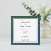 Carmichael Scottish Wedding Square Einladung (Stehend Vorderseite)