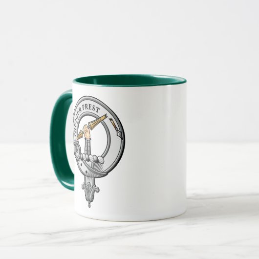 Carmichael Wappen Abzeichen Tasse (Vorderseite Links)