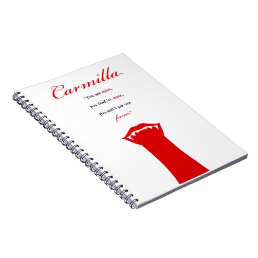 Carmilla-Notebook Notizblock (Rechte Seite)
