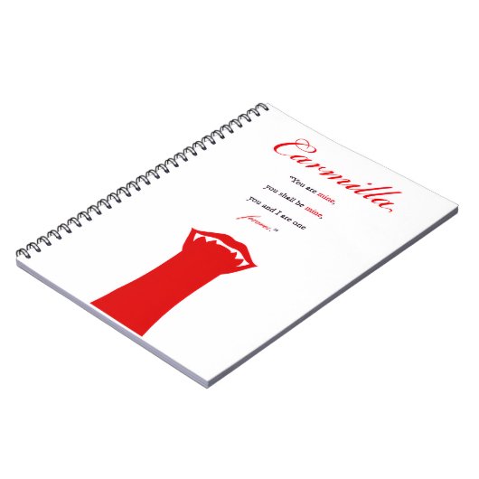 Carmilla-Notebook Notizblock (Linke Seite)