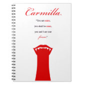 Carmilla-Notebook Notizblock (Vorderseite)