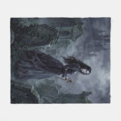 Carmilla wandert durch den steirischen Nebel Fleecedecke (Vorderseite (Horizontal))