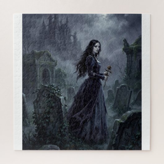 Carmilla wandert durch den steirischen Nebel Puzzle (Vertikal)