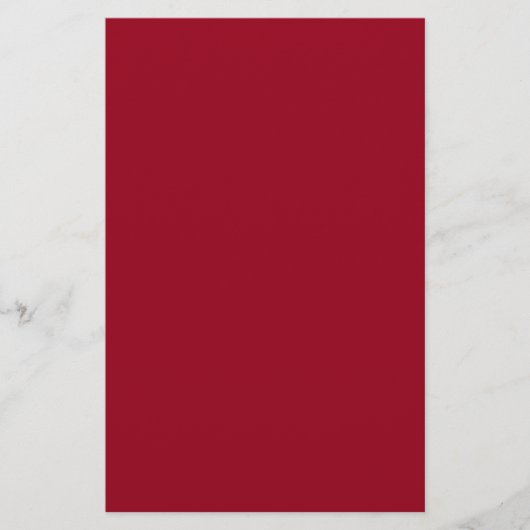 Carmine Solid Color Briefpapier (Vorderseite)