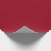 Carmine Solid Color Geschenkpapier (Ecke)