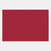 Carmine Solid Color Geschenkpapier Set (Vorderseite)