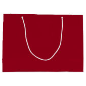 Carmine Solid Color Große Geschenktüte (Rückseite)