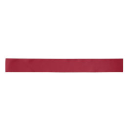 Carmine Solid Color Satinband