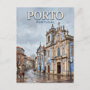 Carmo-Kirche Porto Portugal Postkarte