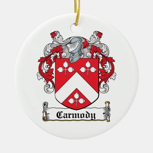Carmody Familienwappen Keramikornament (Vorne)