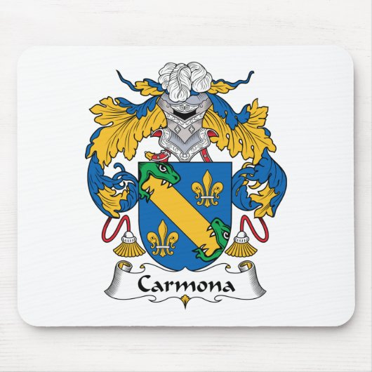 Carmona-Familienwappen Mousepad (Vorne)