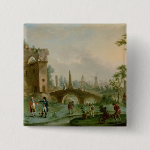 Carmontelle, das die Schlüssel des Parc gibt Button