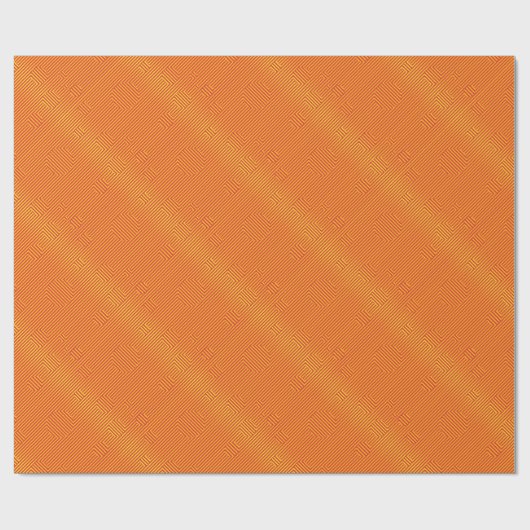 Carnaby Orange Geschenkpapier (Flach)