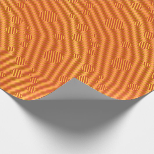 Carnaby Orange Geschenkpapier (Ecke)