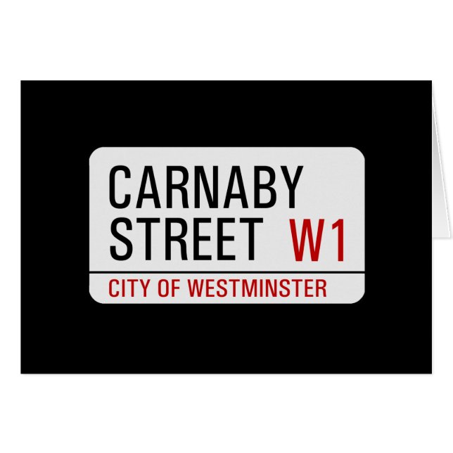 Carnaby Street-Schild (Vorderseite (Horizontal))