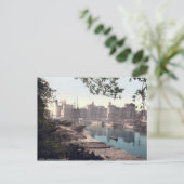 Carnarvon Castle Wales, Vintage Postkarte (Stehend Vorderseite)