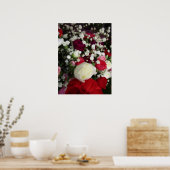 Carnation and Baby Breaths Blume Bouquet Poster (Küche)
