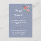 Carnation and Blue Enclosure Card Details Begleitkarte (Vorderseite)