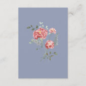 Carnation and Blue Enclosure Card Details Begleitkarte (Rückseite)