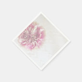 Carnation and Lace Party Napkins Serviette (Ecke)