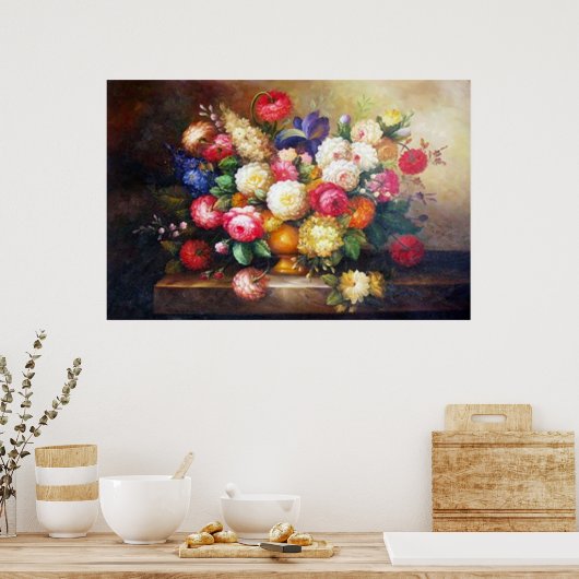 Carnation Arrangement Poster (Küche)