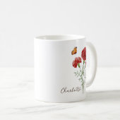 Carnation Birth Month Flower Kaffeetasse (VorderseiteRechts)