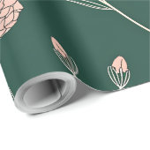 Carnation Bloom Wrapping Paper Geschenkpapier (Rolleneckpunkt)