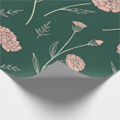 Carnation Bloom Wrapping Paper Geschenkpapier (Ecke)