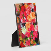 Carnation Blume Mix Foto Plaque Fotoplatte (Seite)