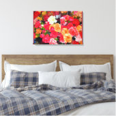 Carnation Blume Mix Leinwand (Insitu (Schlafzimmer))