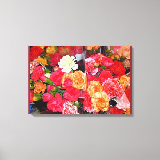Carnation Blume Mix Leinwand (Vorderseite)
