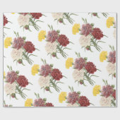 Carnation Blume Muster Geschenkpapier (Flach)