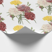Carnation Blume Muster Geschenkpapier (Ecke)