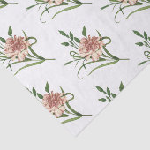 Carnation Blume Muster Seidenpapier (Ausschnitt)