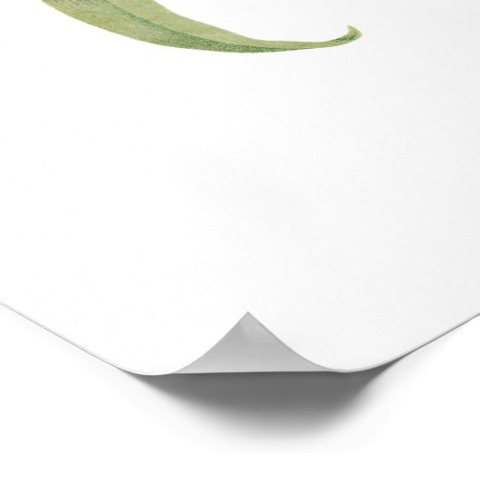 Carnation Blume Print von Pierre-Joseph Redouté Poster (Ecke)