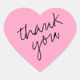 Carnation Blume Rosa Herz Danke Aufkleber