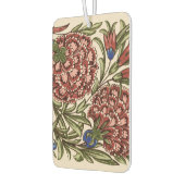 Carnation Blume Tile Antique Rustikale Kunst Autolufterfrischer (Links)
