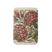 Carnation Blume Tile Antique Rustikale Kunst Badematte (Vorderseite Vertikal)