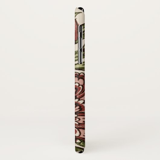 Carnation Blume Tile Antique Rustikale Kunst Case-Mate iPhone Hülle (Hinten/Links)