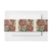 Carnation Blume Tile Antique Rustikale Kunst Einladungsbanderole (Vorderseite Beispiel)