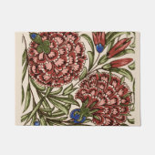 Carnation Blume Tile Antique Rustikale Kunst Fußmatte (Vorderseite)