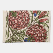 Carnation Blume Tile Antique Rustikale Kunst Geschirrtuch (Horizontal)