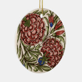 Carnation Blume Tile Antique Rustikale Kunst Keramik Ornament (Rechts)