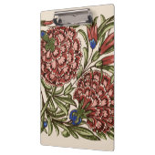 Carnation Blume Tile Antique Rustikale Kunst Klemmbrett (Links)