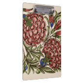 Carnation Blume Tile Antique Rustikale Kunst Klemmbrett (Rechts)