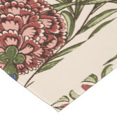 Carnation Blume Tile Antique Rustikale Kunst Kurzer Tischläufer (Ecke)