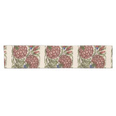 Carnation Blume Tile Antique Rustikale Kunst Kurzer Tischläufer (Horizontal)