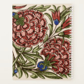 Carnation Blume Tile Antique Rustikale Kunst Planer (Rückseite)