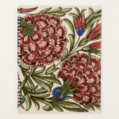 Carnation Blume Tile Antique Rustikale Kunst Planer (Vorderseite)